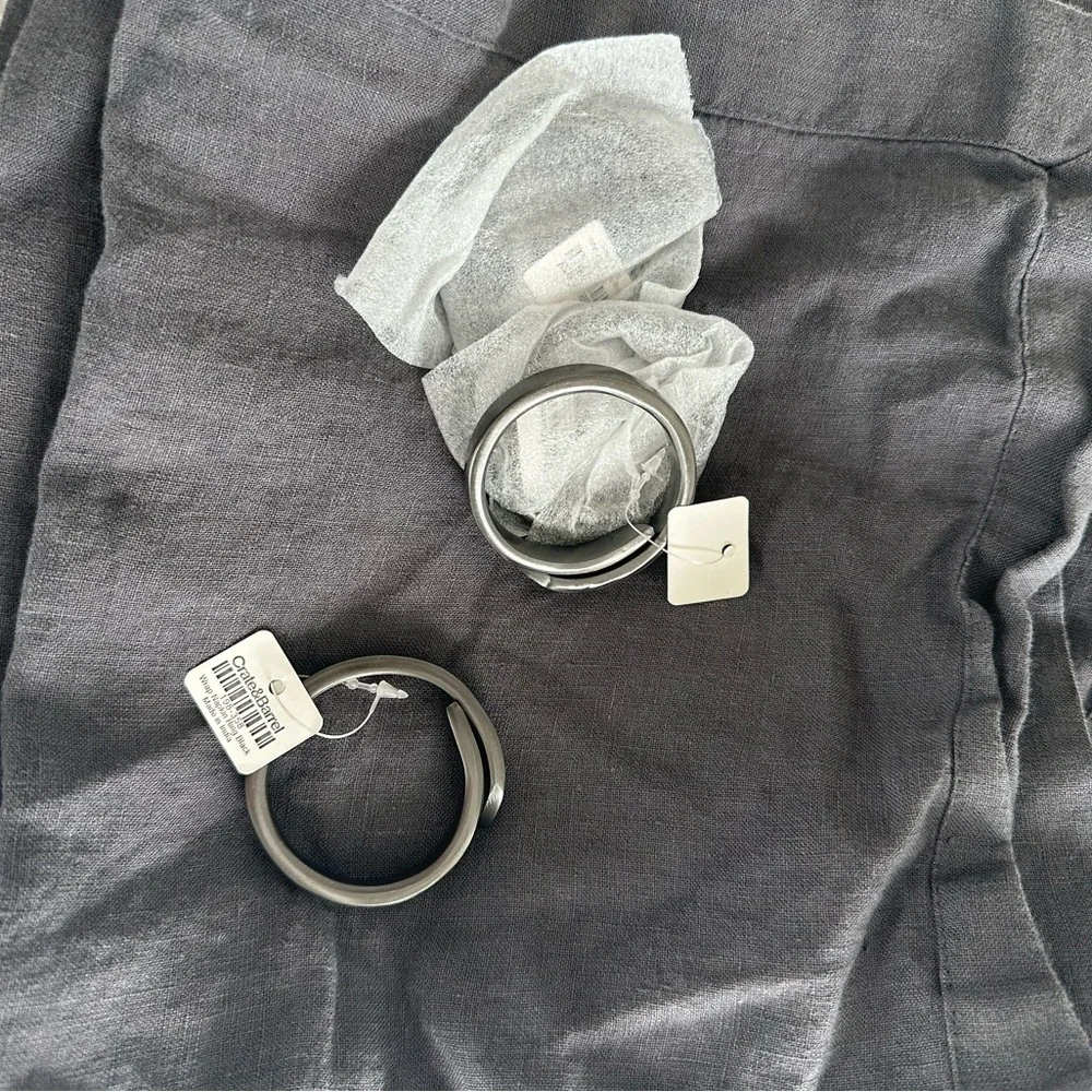 Crate & Barrel metal napkin rings